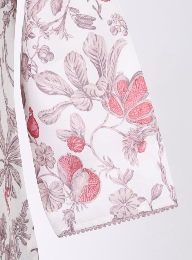 W Floral Print Straight Kurta
