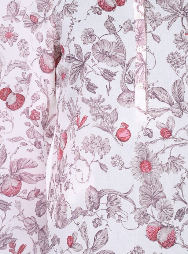 W Floral Print Straight Kurta