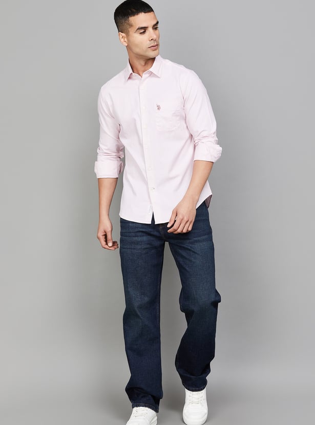 US POLO ASSN Textured Regular Fit Shirt