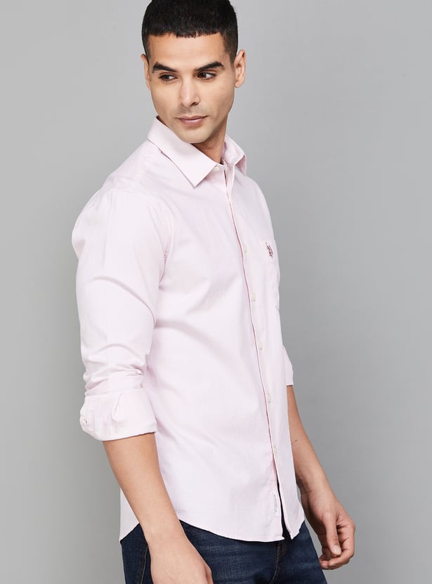US POLO ASSN Textured Regular Fit Shirt