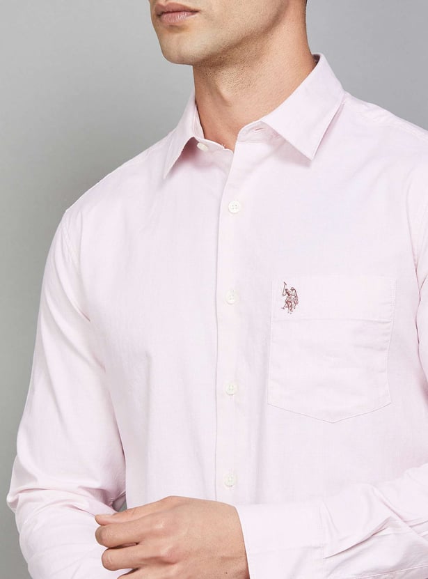 US POLO ASSN Textured Regular Fit Shirt