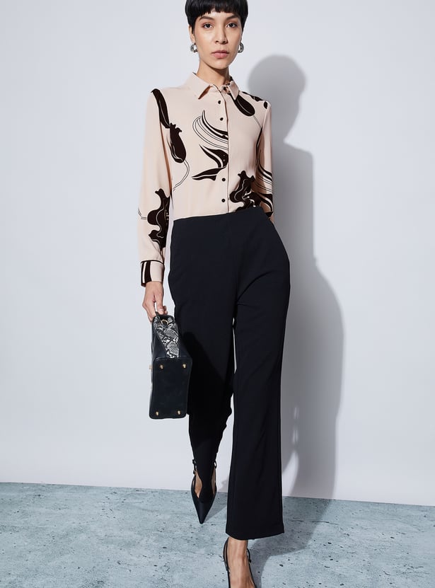 CODE Floral Print Shirt