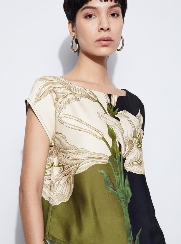 CODE Floral Print Top