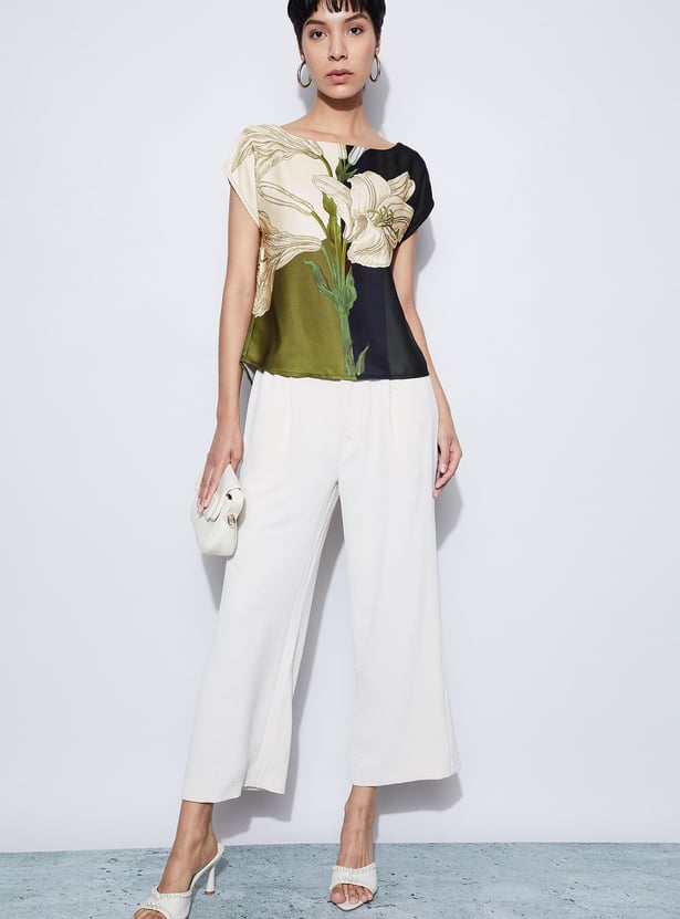 CODE Floral Print Top