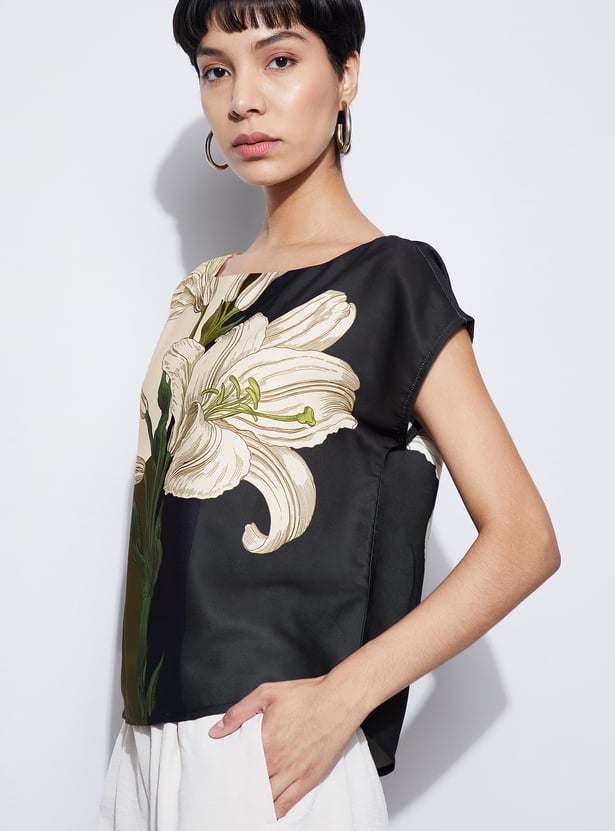 CODE Floral Print Top