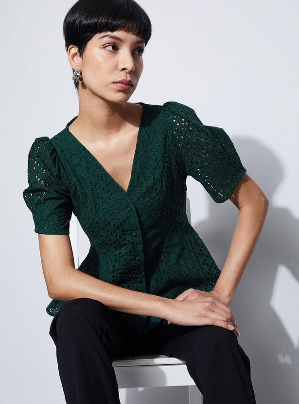 CODE Schiffli Top