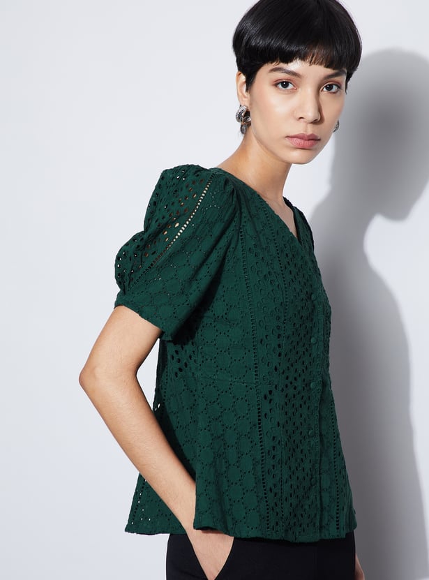CODE Schiffli Top