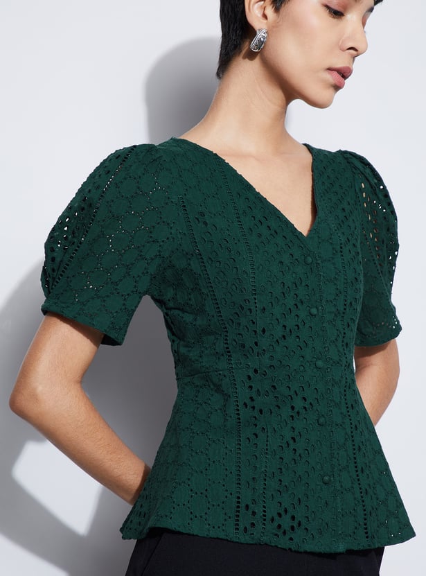 CODE Schiffli Top