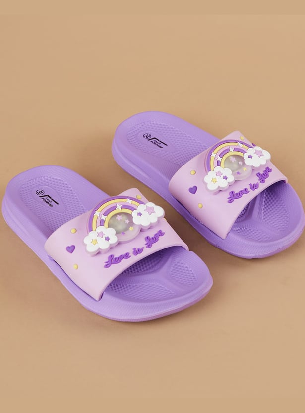 BRAND Girls Rainbow Character Sliders