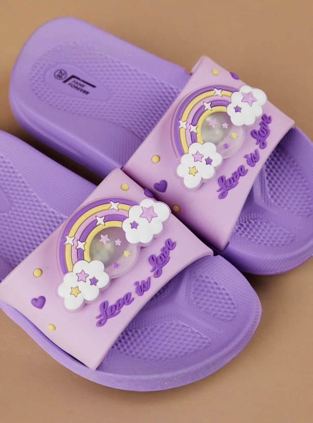 BRAND Girls Rainbow Character Sliders