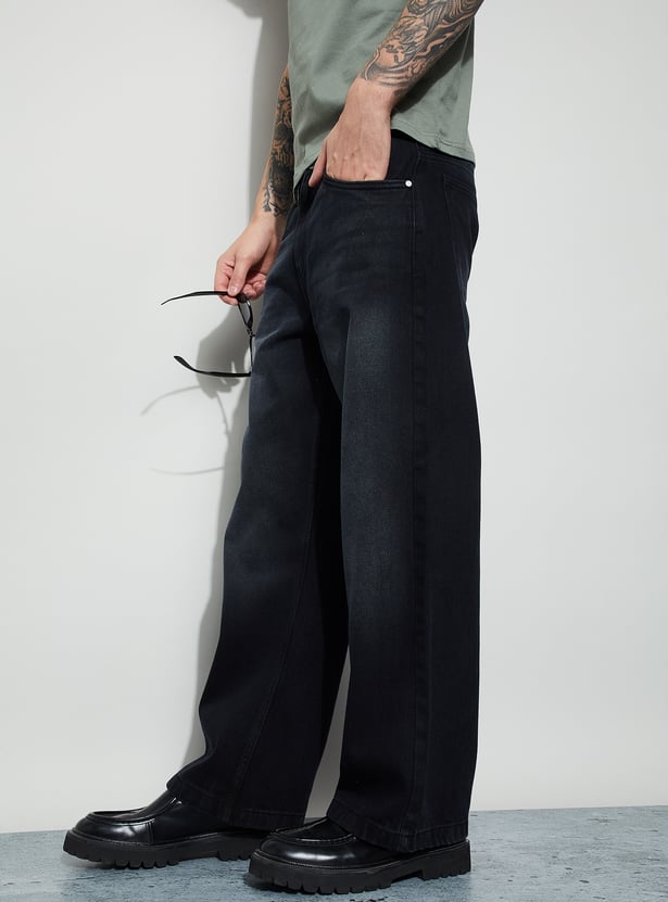 FORCA Darkwashed Loose Fit Jeans