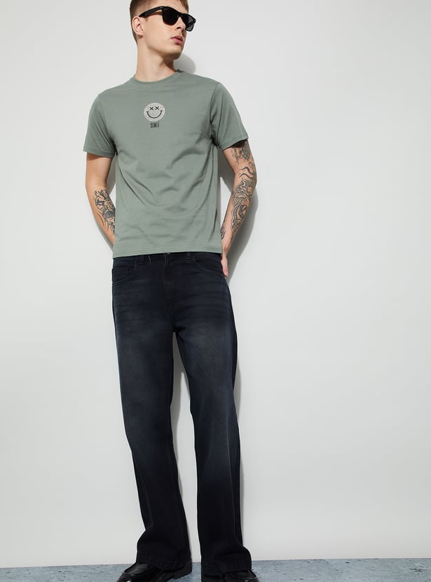 FORCA Darkwashed Loose Fit Jeans