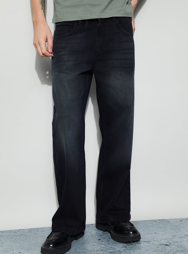 FORCA Darkwashed Loose Fit Jeans