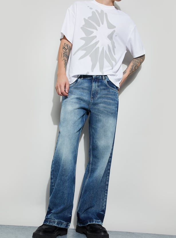 FORCA Washed Loose Fit Jeans