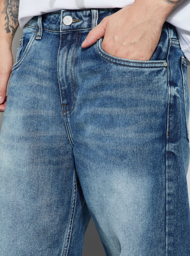 FORCA Washed Loose Fit Jeans