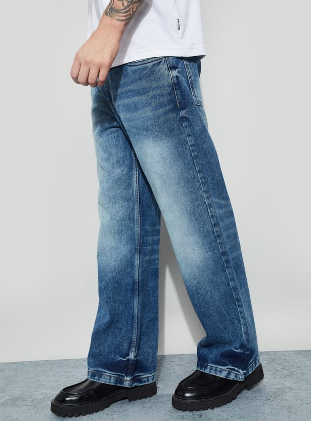FORCA Washed Loose Fit Jeans