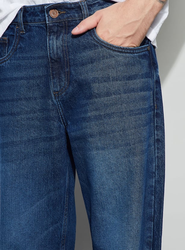 FORCA Stonewashed Loose Fit Jeans