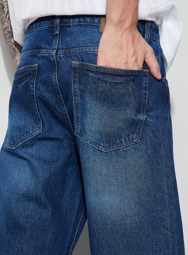 FORCA Stonewashed Loose Fit Jeans