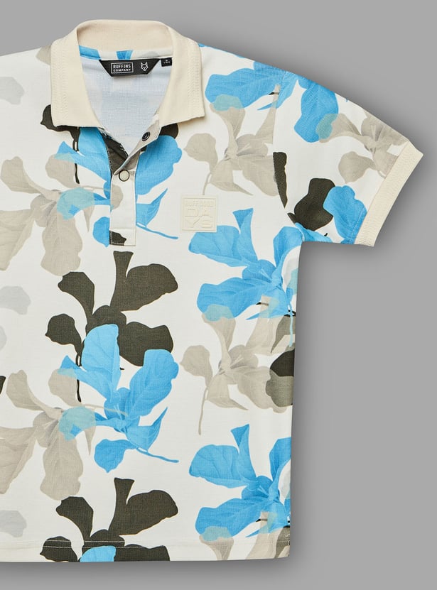 RUFF KIDS Boys Printed Polo T-shirt