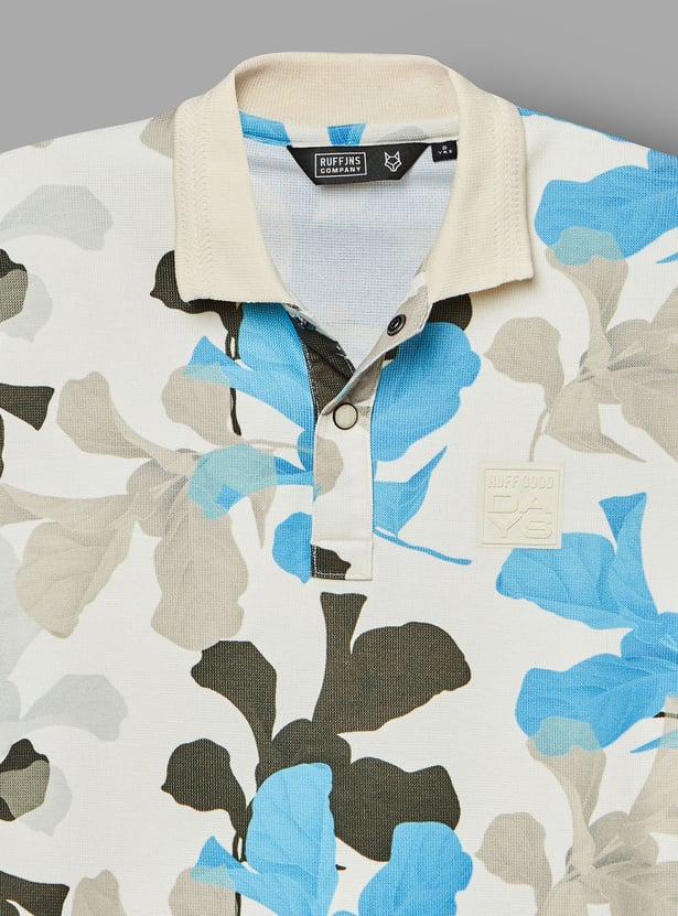 RUFF KIDS Boys Printed Polo T-shirt