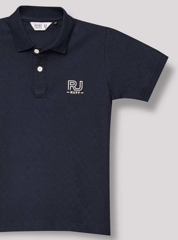 RUFF KIDS Boys Solid Polo T-shirt