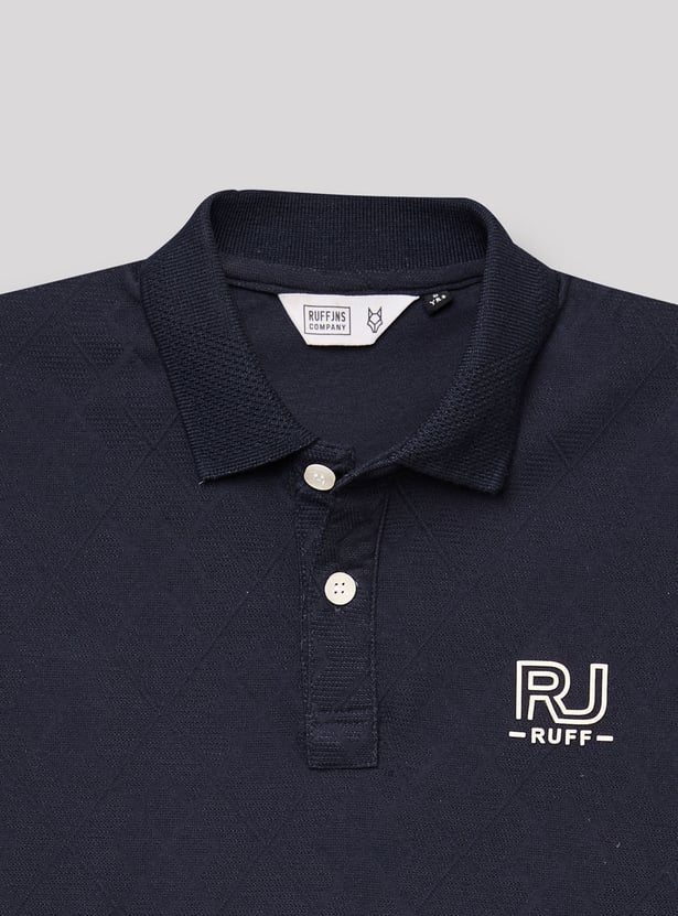 RUFF KIDS Boys Solid Polo T-shirt