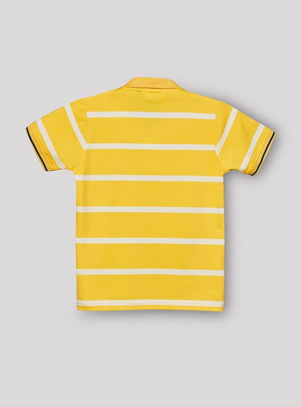 RUFF KIDS Boys Striped Polo T-shirt