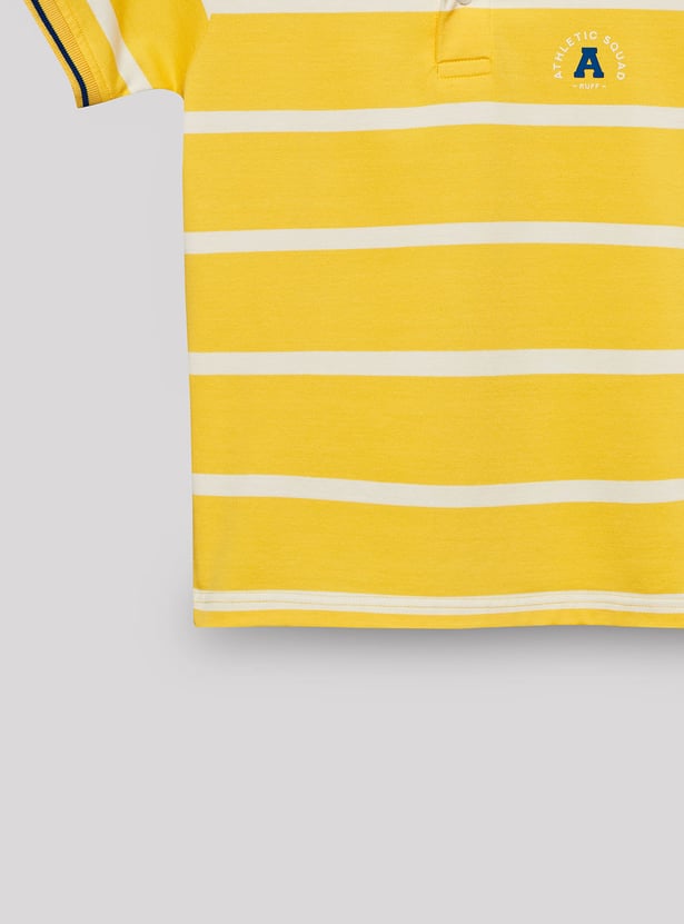 RUFF KIDS Boys Striped Polo T-shirt