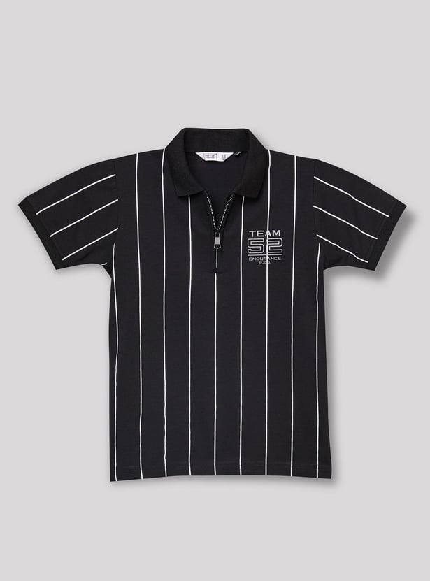 RUFF KIDS Boys Striped Polo T-shirt