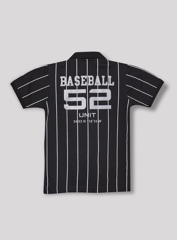 RUFF KIDS Boys Striped Polo T-shirt