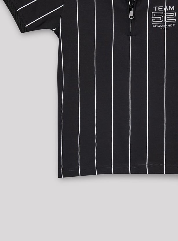 RUFF KIDS Boys Striped Polo T-shirt