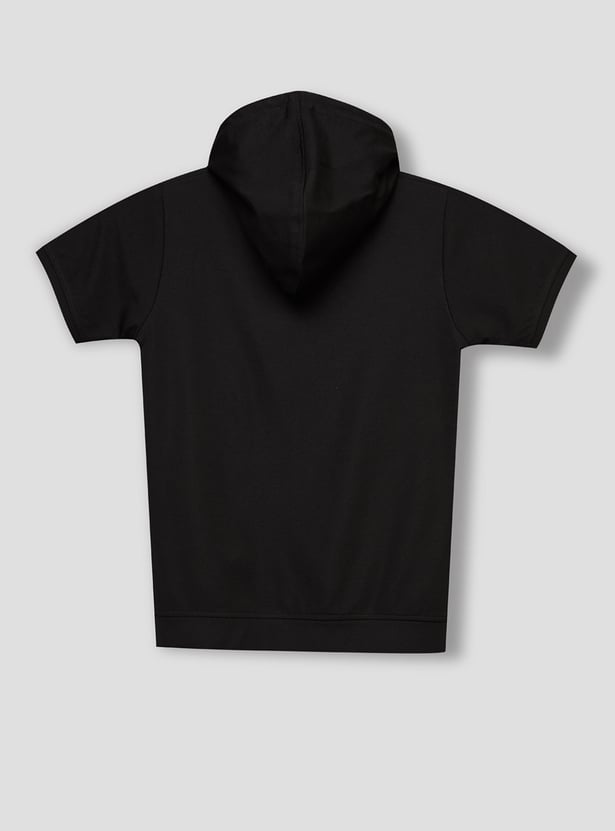 RUFF KIDS Boys Graphic Print Hooded T-shirt