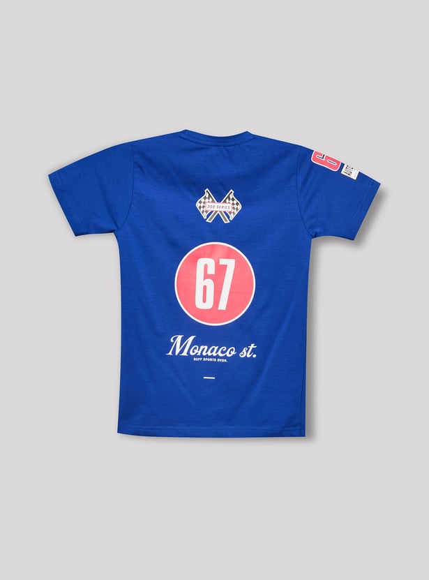 RUFF KIDS Boys Motor Racing Graphic Print T-shirt