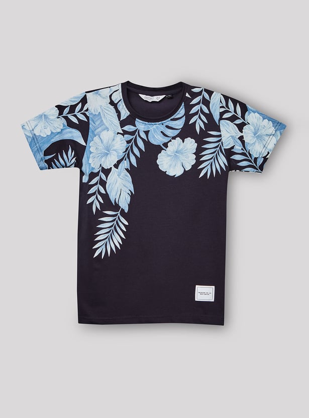 RUFF KIDS Boys Floral Print T-shirt