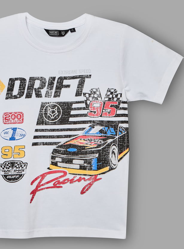 RUFF KIDS Boys Graphic Print T-shirt