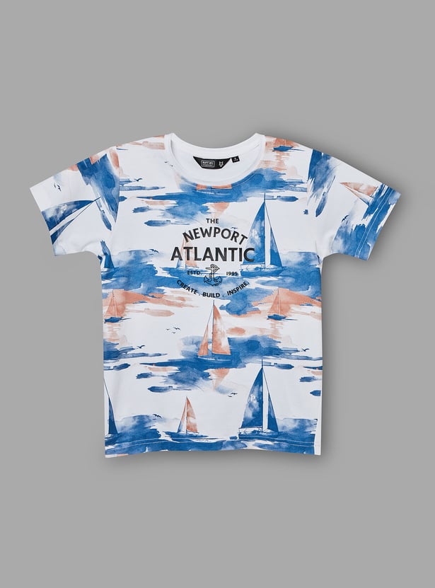 RUFF KIDS Boys Nautical Print T-shirt
