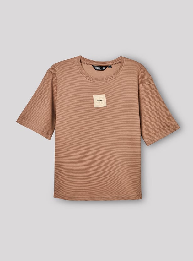 RUFF KIDS Boys Textured T-shirt