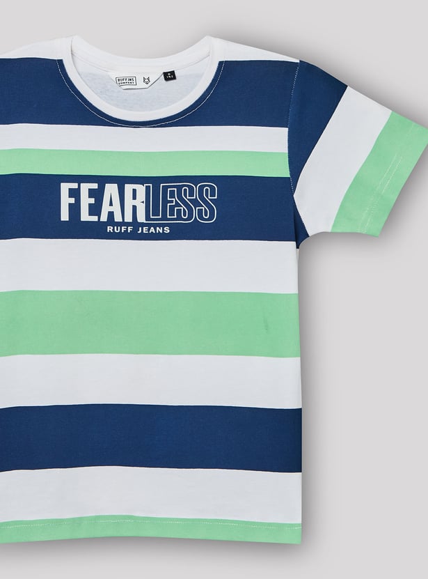 RUFF KIDS Boys Striped T-shirt