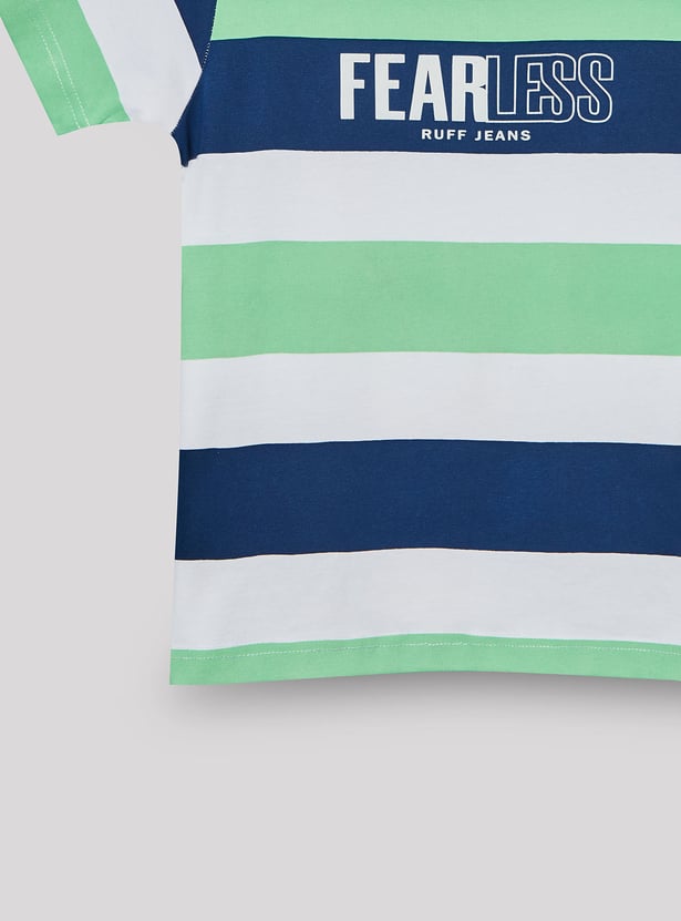 RUFF KIDS Boys Striped T-shirt