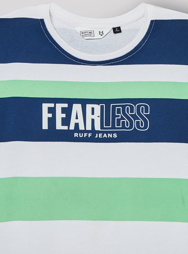 RUFF KIDS Boys Striped T-shirt