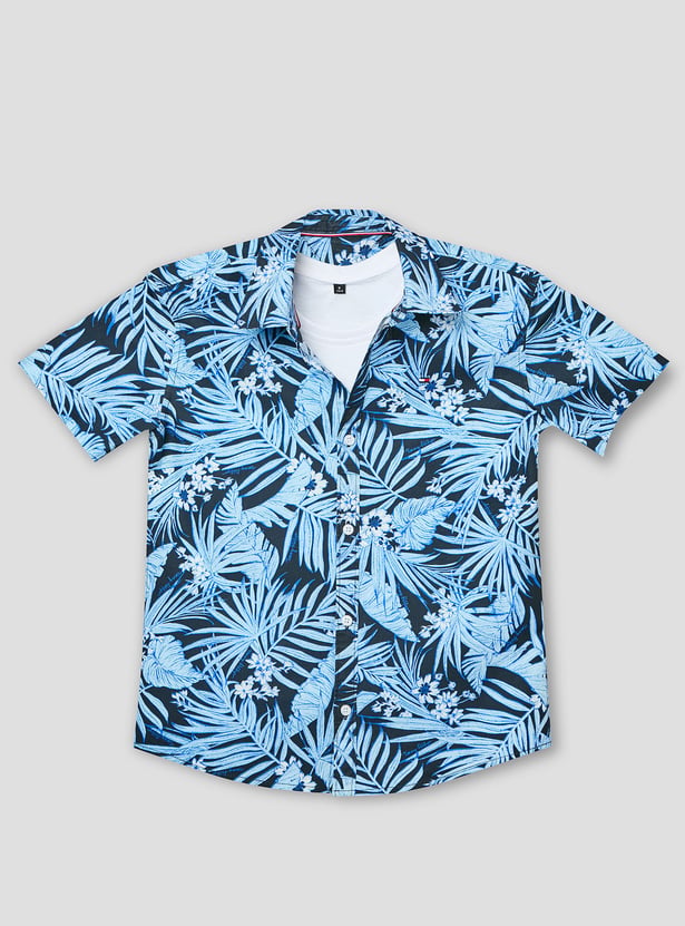 RUFF KIDS Graphic Print Shirt with T-shirt