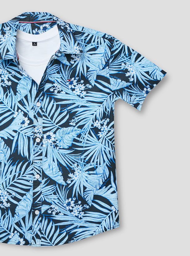 RUFF KIDS Graphic Print Shirt with T-shirt