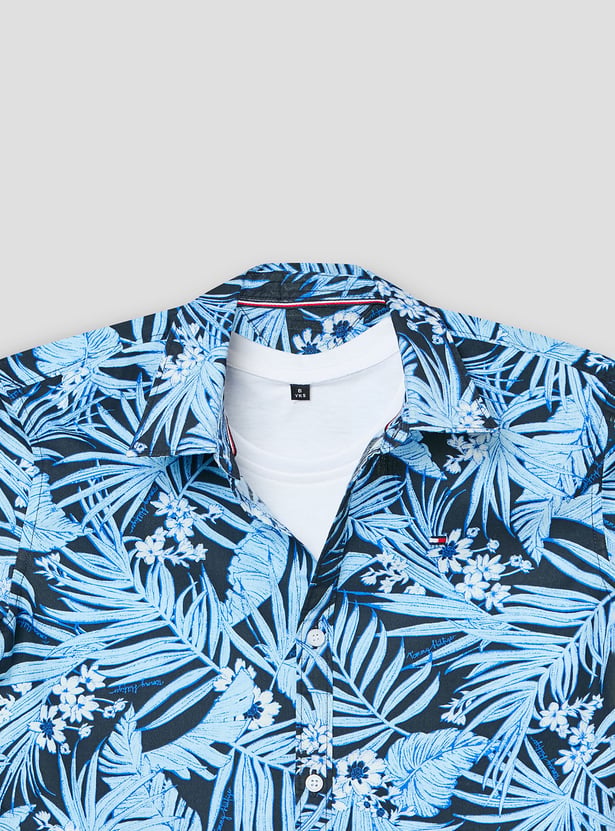 RUFF KIDS Graphic Print Shirt with T-shirt