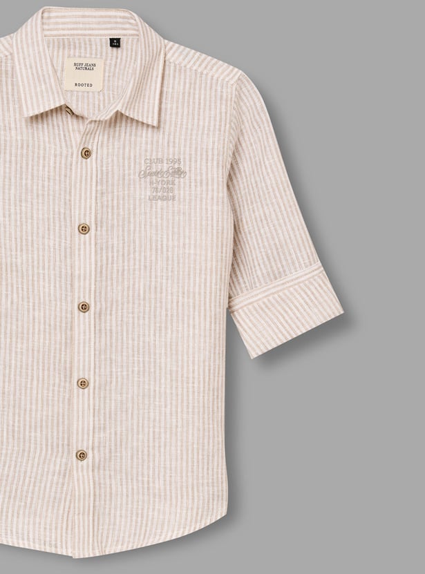 RUFF KIDS Boys Striped Shirt