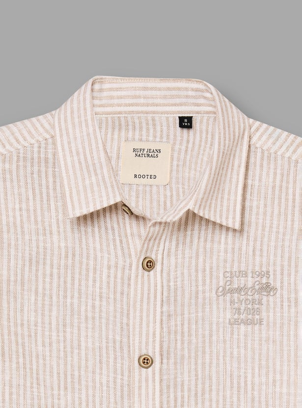 RUFF KIDS Boys Striped Shirt