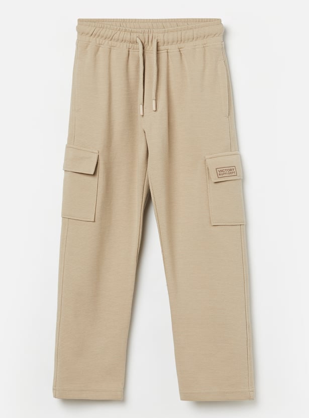 RUFF KIDS Boys Solid Track Pants
