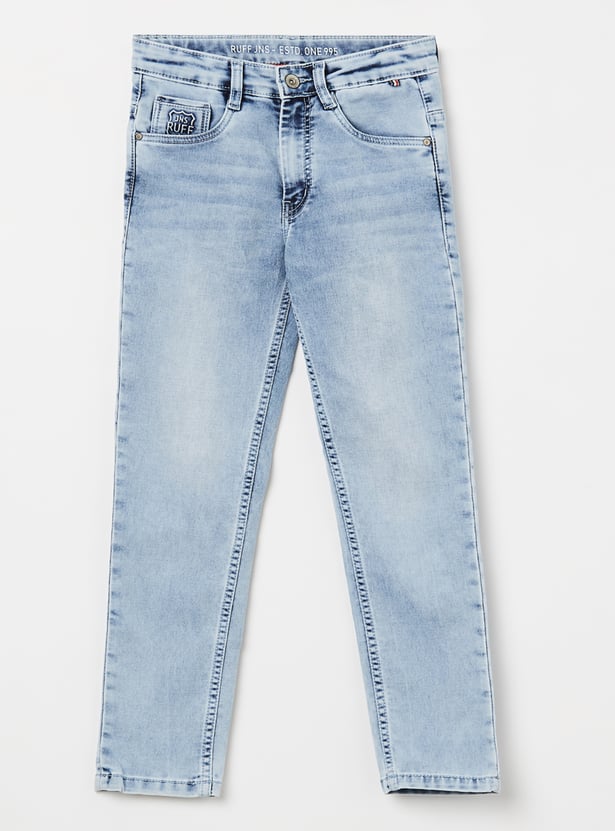 RUFF KIDS Boys Washed Regular Fit Jeans