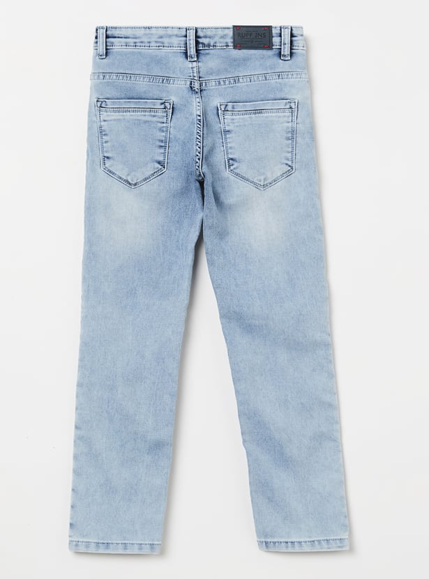 RUFF KIDS Boys Washed Regular Fit Jeans