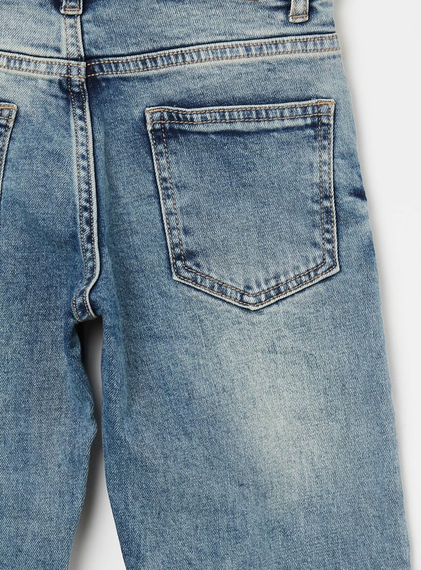 RUFF KIDS Boys Stonewashed Straight Fit Jeans