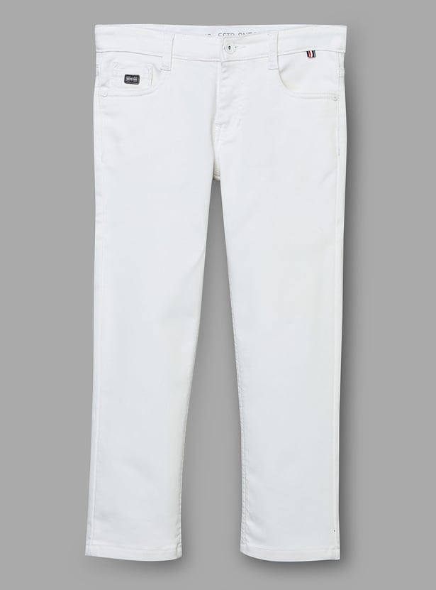 RUFF KIDS Boys Solid Straight Fit Jeans